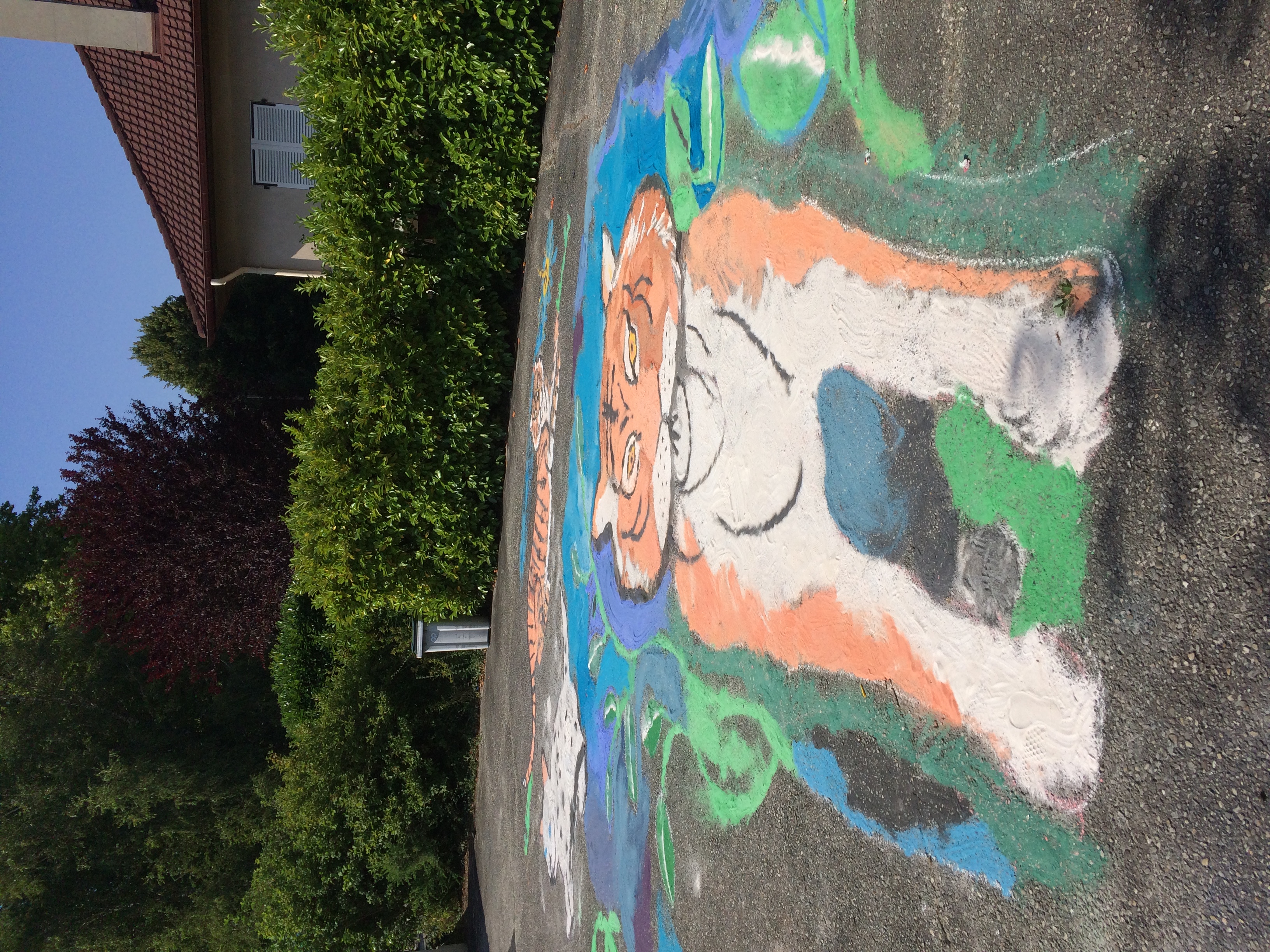 Tiger Rangoli